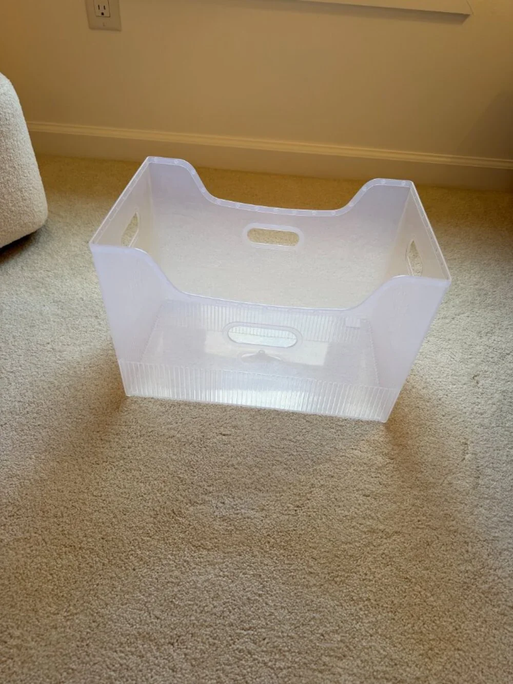 Set of 2 Container Store X-Large Multi-Purpose Bins - Translucent